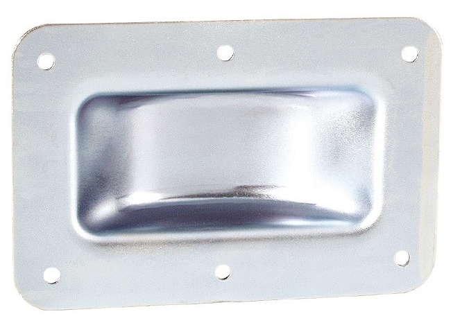 Adam Hall - Castor Dish steel galvanised - 90 x 136mm