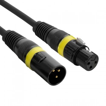Accu-Cable - C&acirc;ble DMX - XLR 3pin m&acirc;le - XLR 3 pin femelle - 15 m