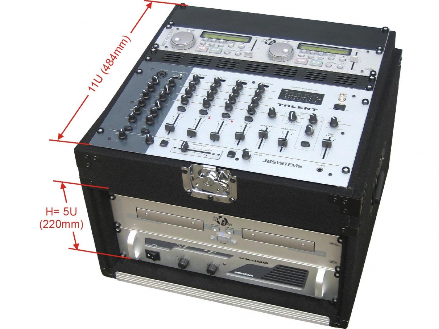 JV Case - Carpet DJ Mixer Case