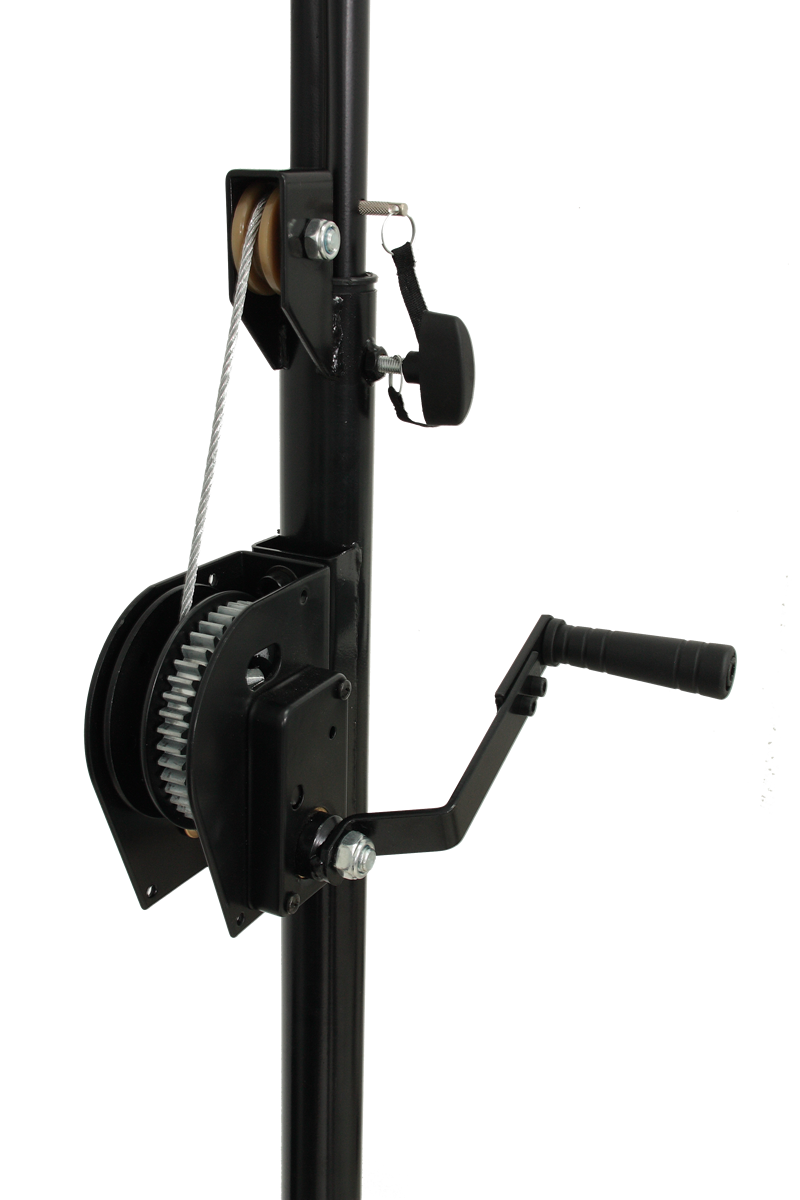 Ibiza Light - SL010W - Light stand with winch and T-Bar