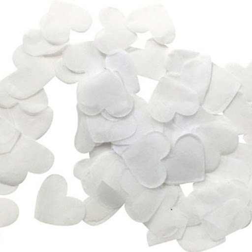 Magic FX - HC03WHH - Handheld confetti cannon - 50cm - Confetti hearts - White