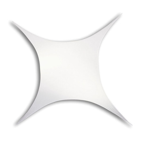 Wentex - Lycra - carr&eacute; - 125 x 125cm - blanc
