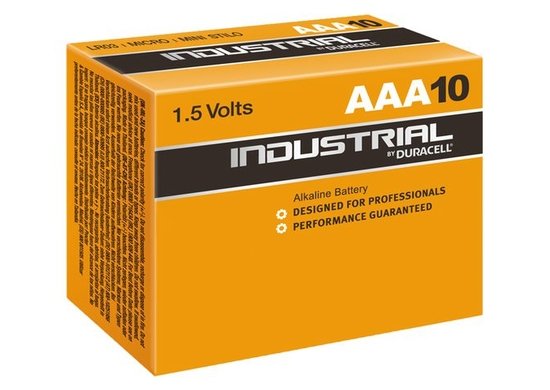 Duracell Industrial - 1,5 Volt - LR03 - AAA - Pack 10 pcs