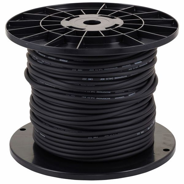 Cordial - CMK 222 - kabel micro/line - zwart - 100m