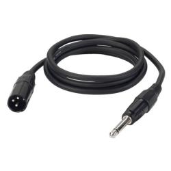 DAP Audio - Jack 6,3mm Mono > XLR Male - Cable 1,5 m