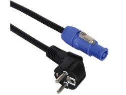 Câble d'alimentation -  Schuko 230V M > Powercon - câble caoutchouc - 5M