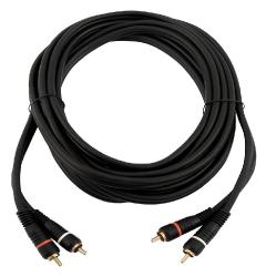 Omnitronic  - 2 RCA Male L/R > 2 RCA Male L/R - Cable 15 m