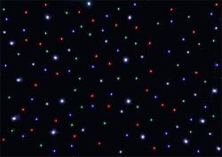 Ibiza Light - LED Curtain RGBW - 3m x 2m - zonder DMX powerbox