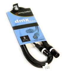 Accu-Cable - DMX Kabel - XLR 3pin male - XLR 3pin female - 3 m