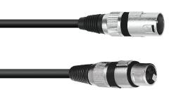 Omnitronic - Câble XLR 3pin mâle - XLR 3 pin femelle - 0,5 m