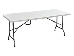 Perel - Fold-in-half table - 180 x 75 x 74cmfolding table