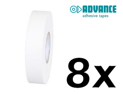 Advance - Tape AT4 - 19mm x 20m - Wit - 8 stuk