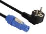 Power cord -  Schuko 230V M > Powercon - rubber cable - 1,8M