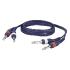 DAP Audio - 2x Jack Mono 6,3mm L/R > 2x Jack mono 6,3mm L/R - Cable 1,5 m