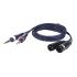 DAP Audio - 2x Jack Mono 6,3 > 2x XLR/M 3 p. - Cable 3 m