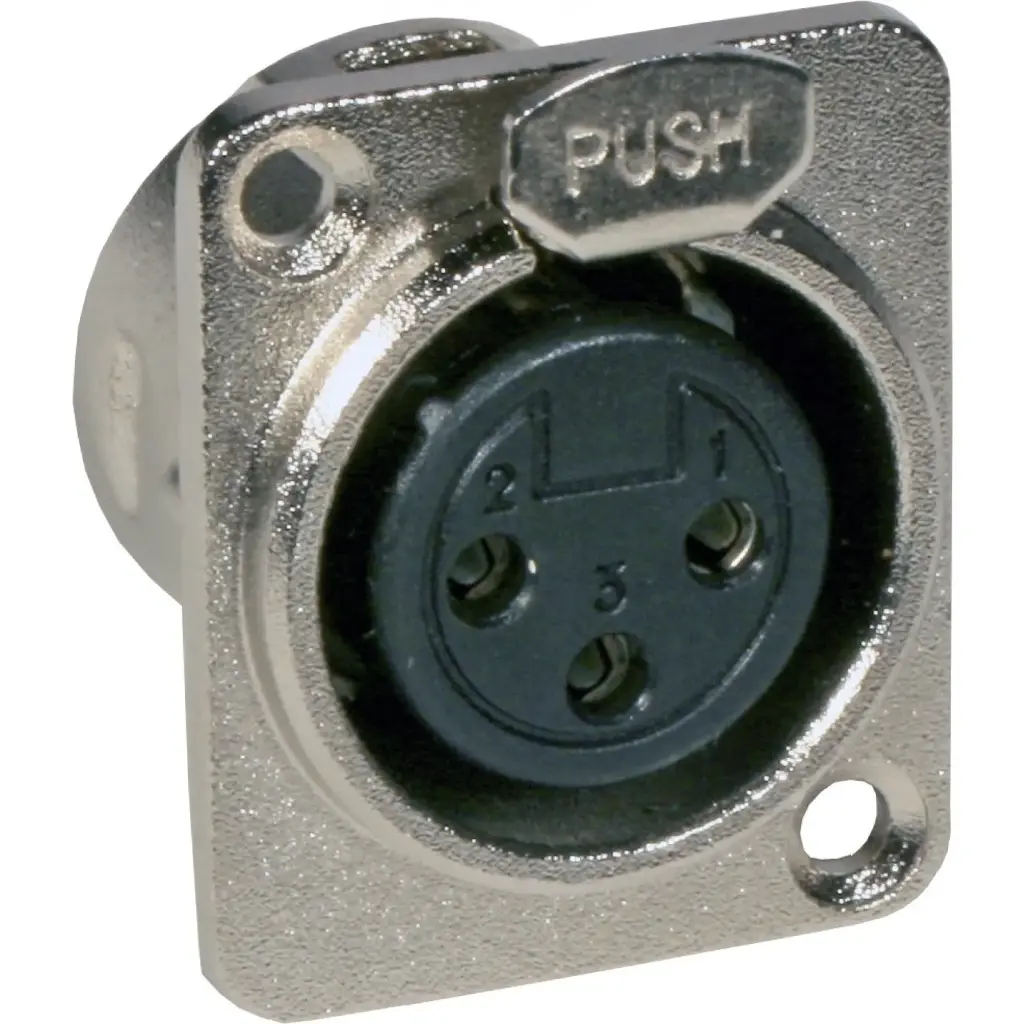 Hilec - XLR female CHASSIS D-SIZE