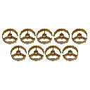 Briteq - BT-NONABEAM set 9 louvers GOLD