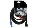 Câble d'alimentation -  Schuko 230V M > Neutrik Powercon - câble caoutchouc - 5M
