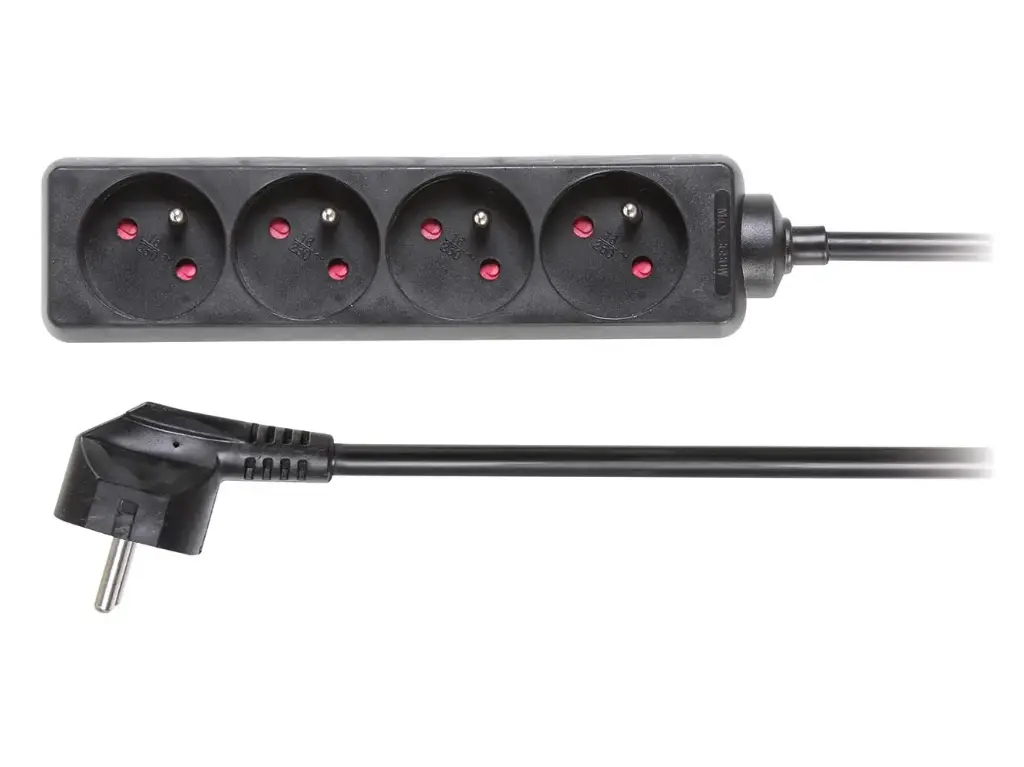 Perel - Multiprises 4 prises - 5m - 3G1,5
