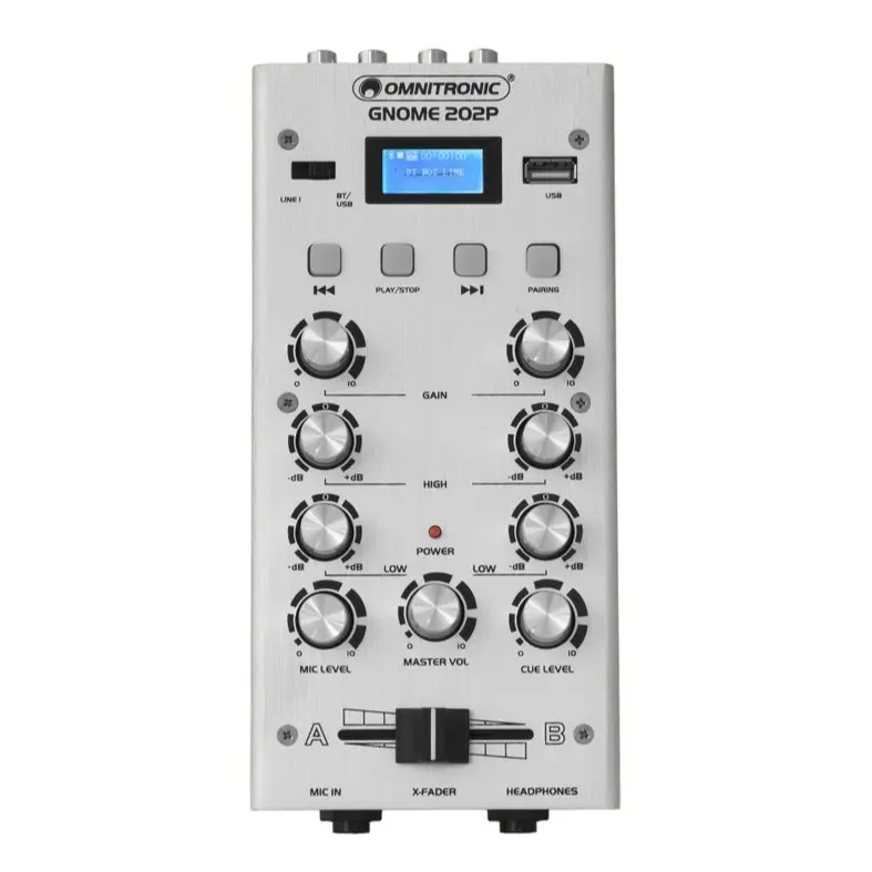 Omnitronic - GNOME-202P Mini Mixer silver