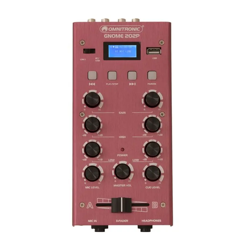 Omnitronic - GNOME-202P Mini Mixer red