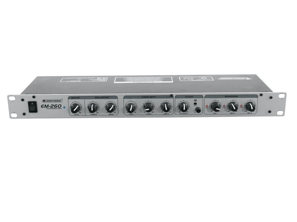 Omnitronic - EM-260 Entertainment Mixer