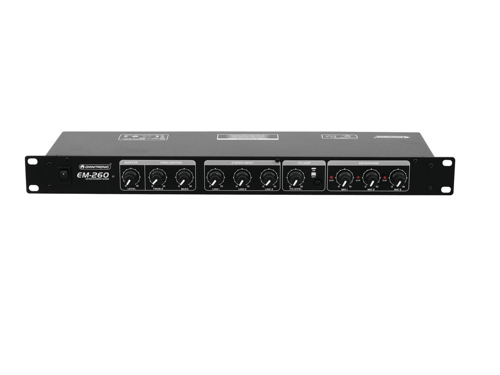 Omnitronic - EM-260B Entertainment Mixer
