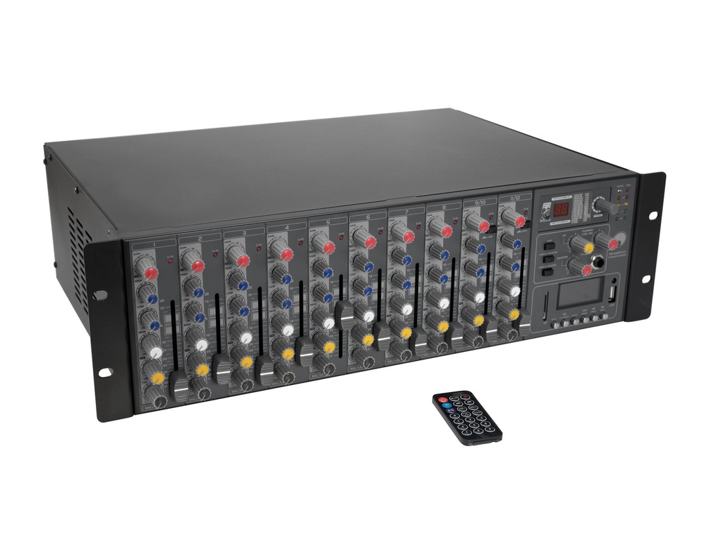 Omnitronic - RM-1422FXA USB Rack Power Mixer
