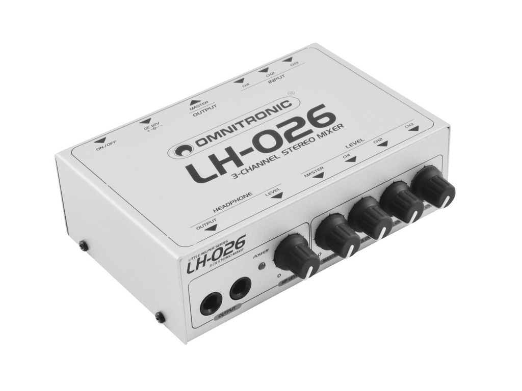 Omnitronic - LH-026 3-channel Stereo Mixer