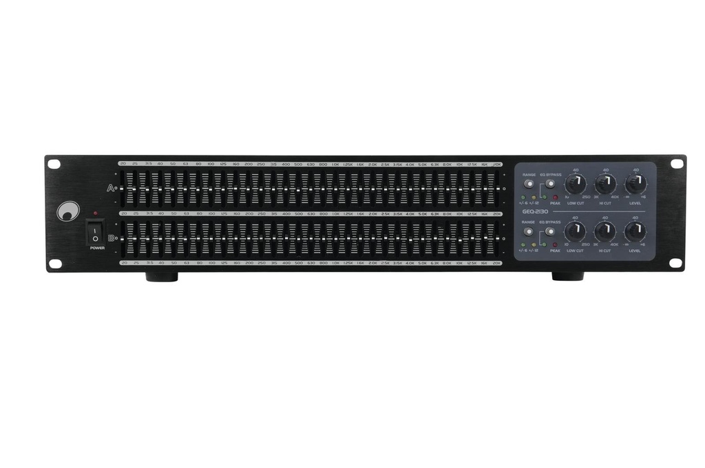 Omnitronic - GE -Q-2310 Equalizer 2x31-Band