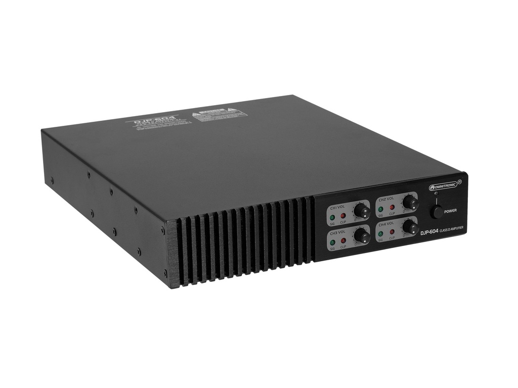Omnitronic - DJP-604 4-channel Class D Amplifier