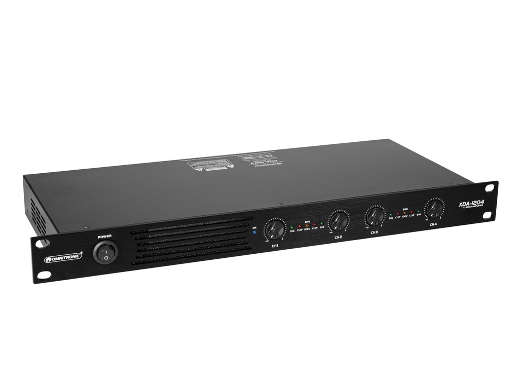 Omnitronic - XDA-1204 4-channel Class D Amplifier