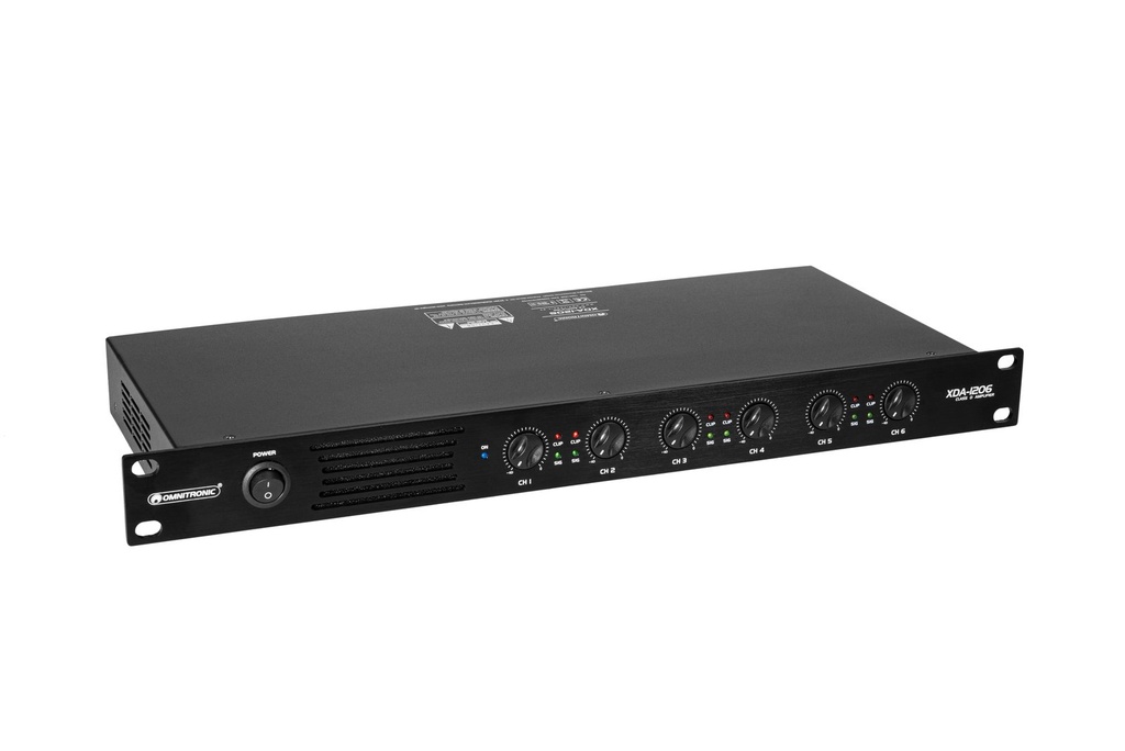 Omnitronic - XDA-1206 6-channel Class D Amplifier
