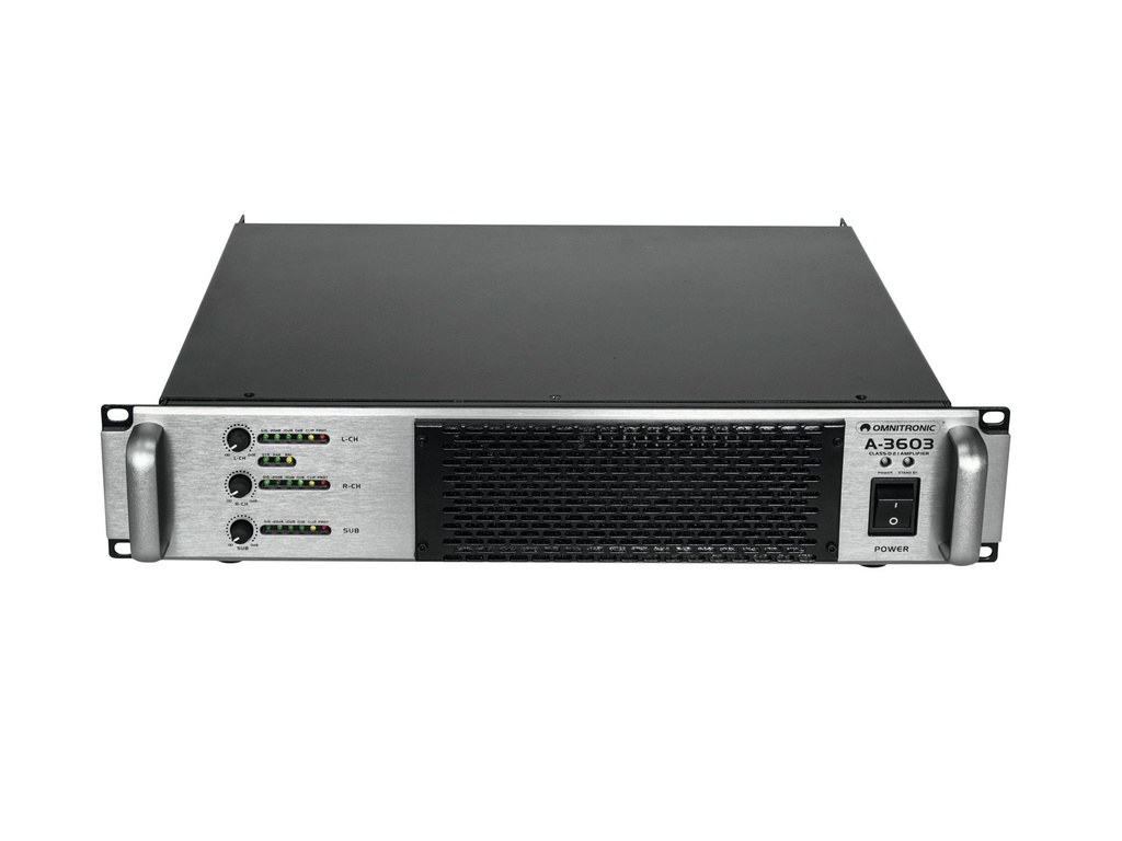 Omnitronic - A-3603 Class-D 2.1 Amplifier