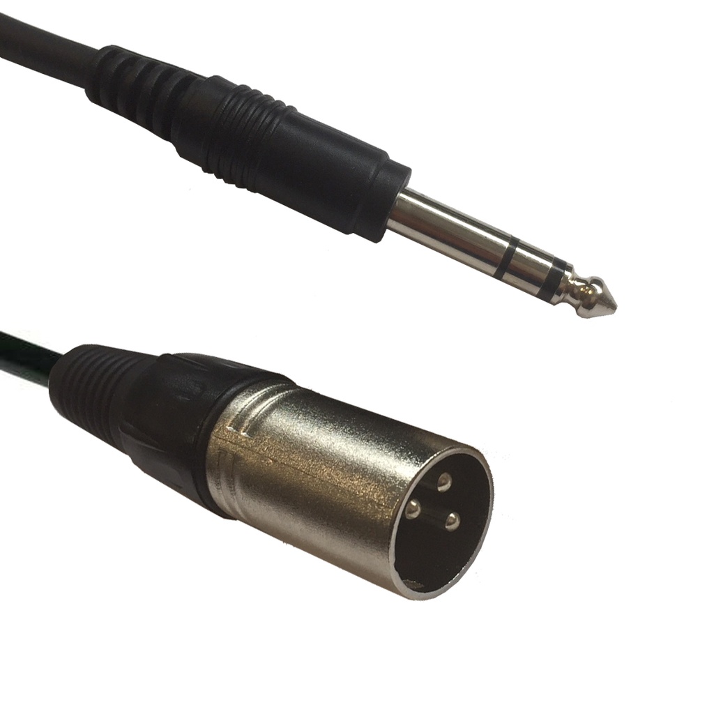 Accu Cable - AC-XM-J6S/3 XLR male to 6,3 Jack Stereo