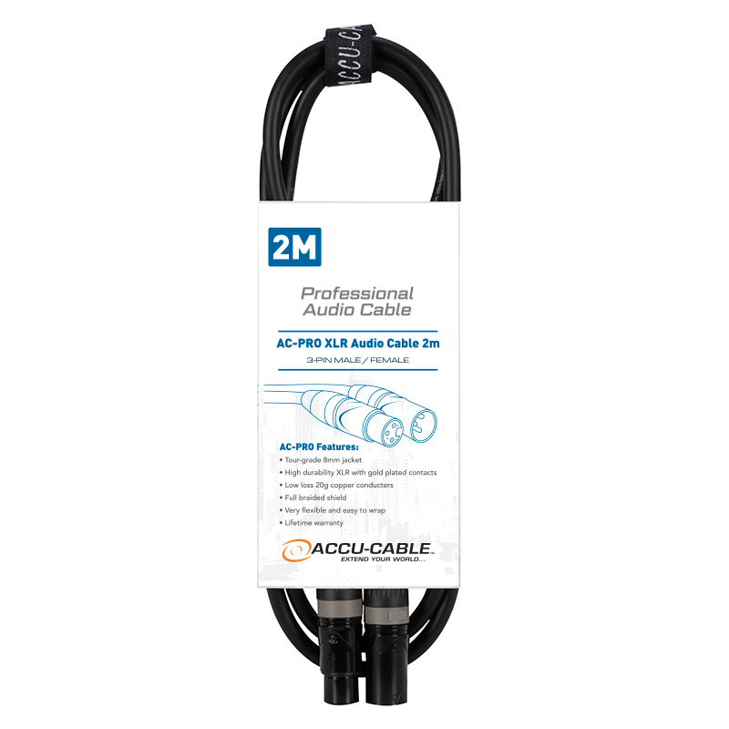 Accu Cable - AC-PRO XLR audio cable 2m