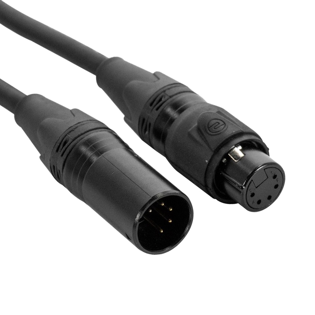 Accu Cable - DMX 5pin IP65 1,0m STR