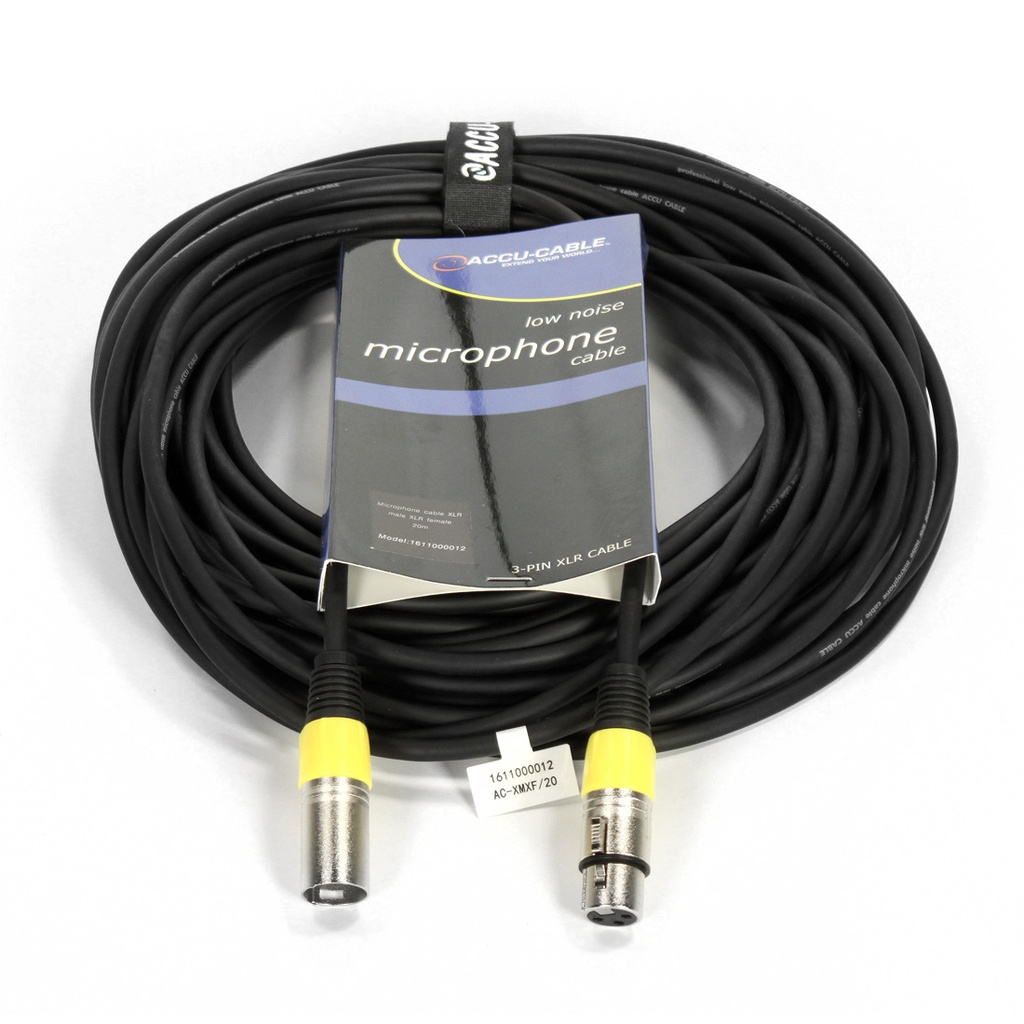Accu Cable - AC-XMXF/20 microphone cable XLR/XLR 20m