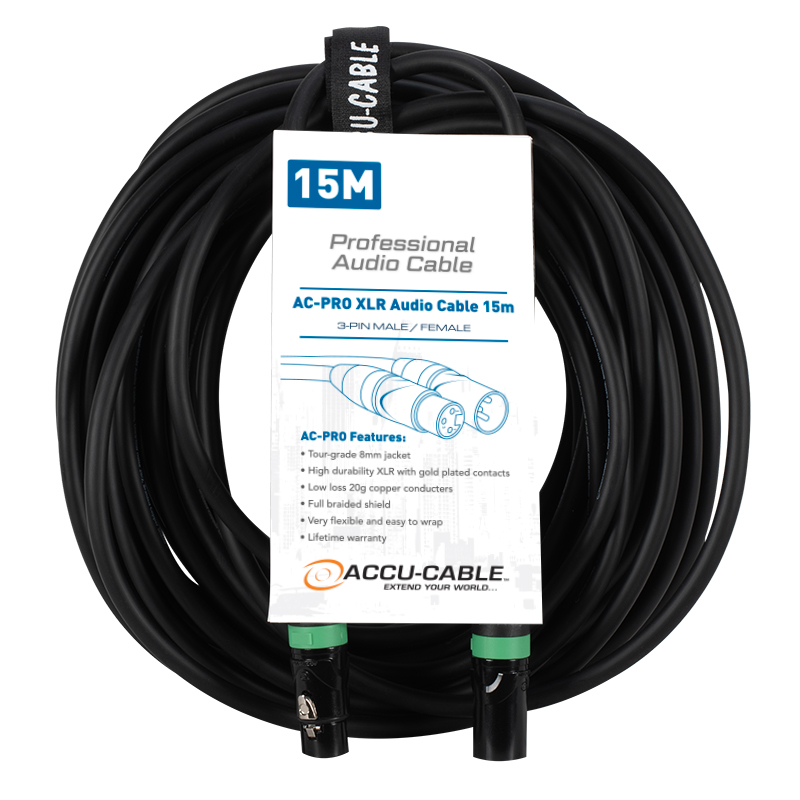 Accu Cable - AC-PRO XLR audio cable 15,0m