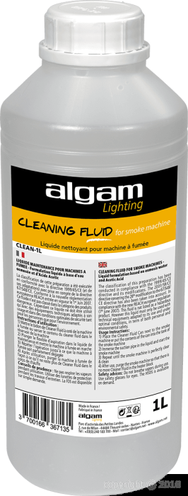 Algam Lighting - Liquide nettoyant pour machine à fumée - 0,25L