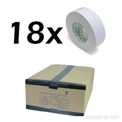 18x Nichiban - Gaffa 1200 - 50mm x 50m - Blanc