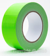 Mega Tape UT-70 - Gaffa - 50mm x 25m - Vert Fluo