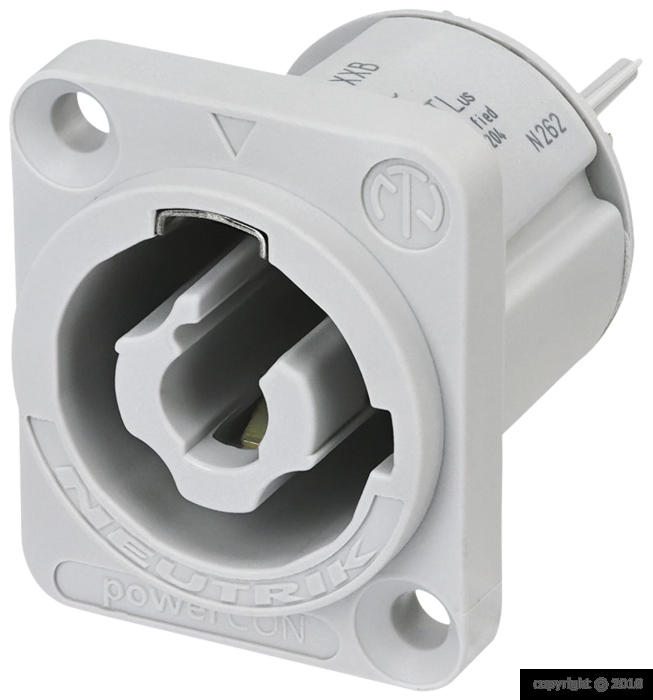 Neutrik - Powercon chassis - NAC-3-MPXXB - Power out