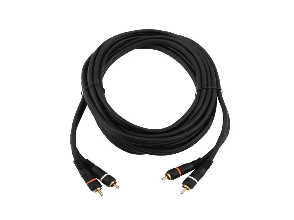 Omnitronic - 2 RCA Male L/R > 2 RCA Male L/R - Câble 10 m