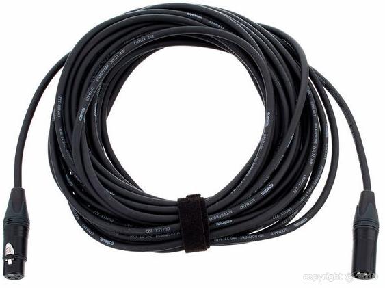 Cordial - CPM15FM - Câble XLR 3pin mâle - XLR 3 pin femelle - 15 m