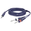 DAP Audio - Jack Mono 6,3mm > 2x Jack Mono 6,3mm - Câble 3 m