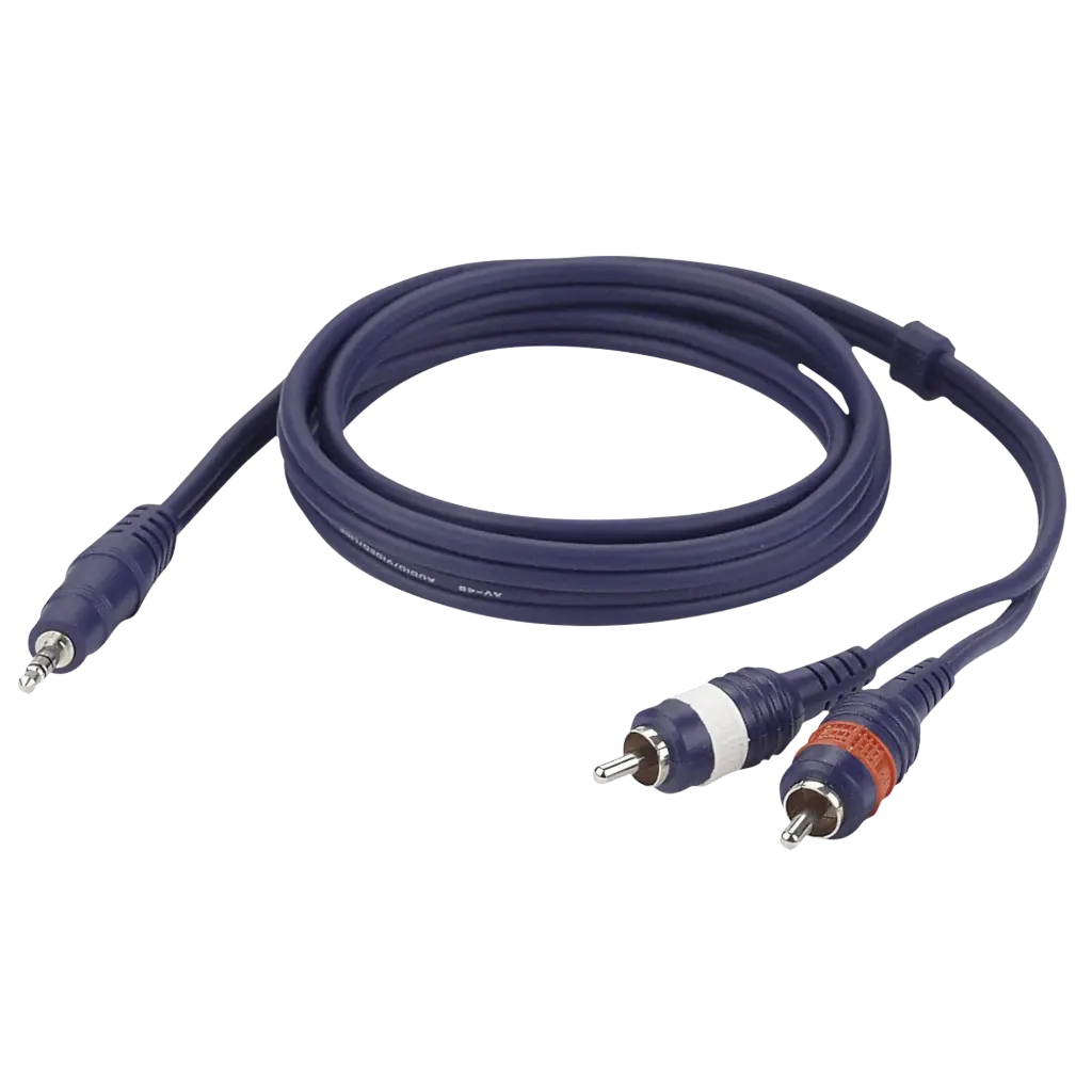 DAP Audio - Stereo mini Jack 3,5mm > 2 RCA Male L/R - Câble 1,5 m