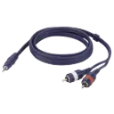 DAP Audio - Stereo mini Jack 3,5mm > 2 RCA Male L/R - Câble 1,5 m