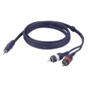 DAP Audio - Stereo mini Jack 3,5mm > 2 RCA Male L/R - Câble 3 m