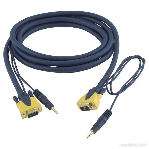 DMT - VGA + Audio / VGA + Audio - Câble 3 m